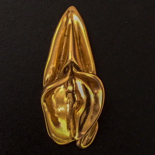 Vagina Venuslippen aus Bronze