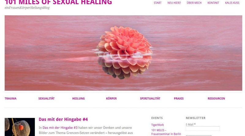 Screenshot Frauenheilungs-Blog zu Missbrauch und Trauma
