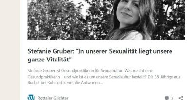 Screenshot Interview mit Stefanie Gruber