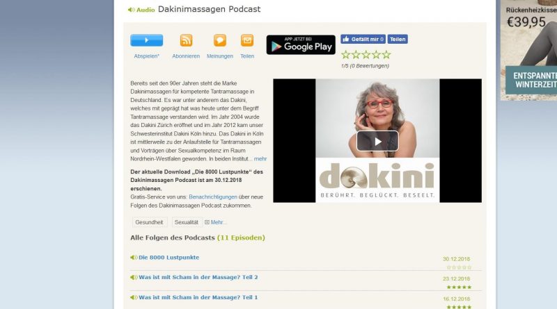 Screenshot Podcast Dakini mit Monika Kochs